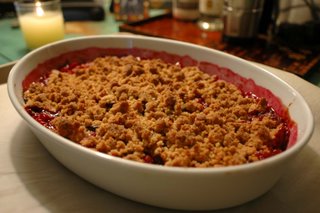 Spiced Italian Prune Plum Crisp